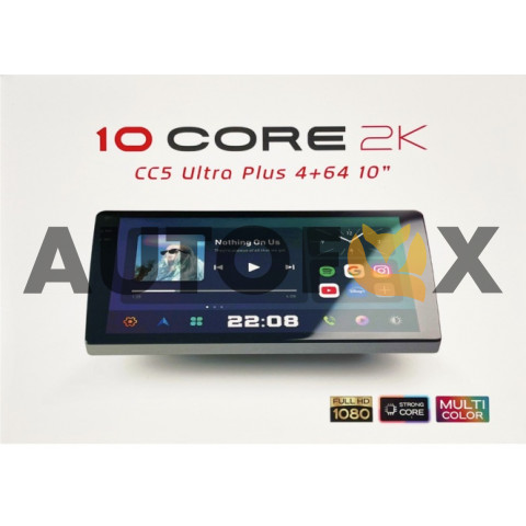 10 CORE CC5 ULTRA PLUS 2K "10" 4+64GB 4G\CarPlay\10Ядер процессор