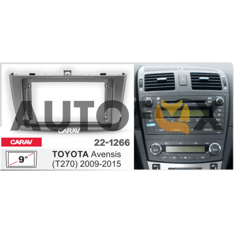 Carav 22-1266 9" TOYOTA Avensis (T270) 2009-2015