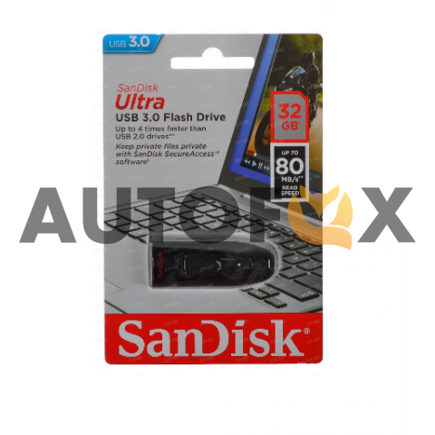 USB флэш-диск USB 3.0 32GB  SanDisk Ultra черный