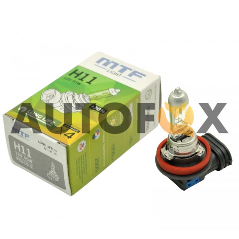 MTF Light Long Life H11 55w 12V +30% HS1211 Картон Лампа галоген (1шт) 