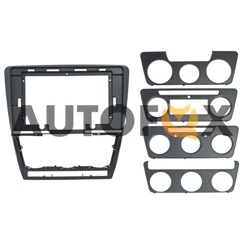 AMX 22-1217: 10" Skoda OCTAVIA A5 2004-2013 black (CAN-Raise+Quadlock проводка)